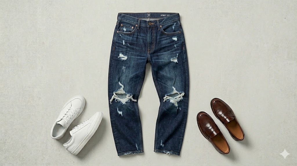 Ripped Street Jeans