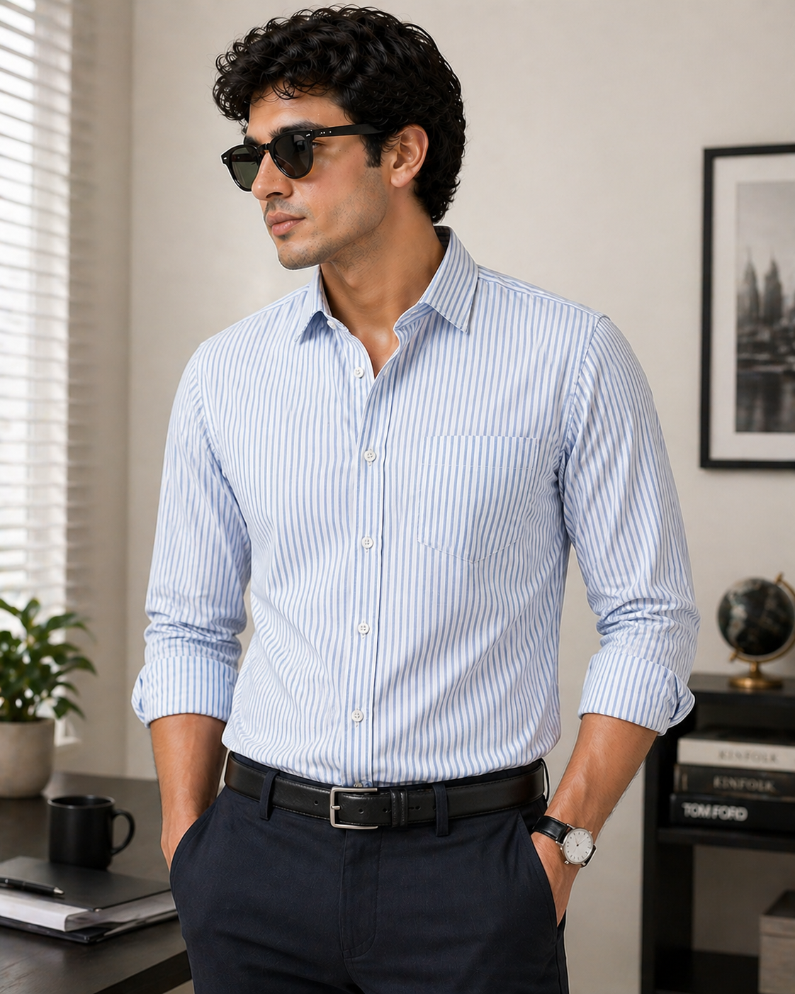 Striped Office Shirt