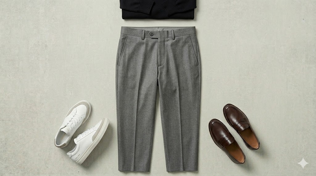 Cropped Tailored Trousers